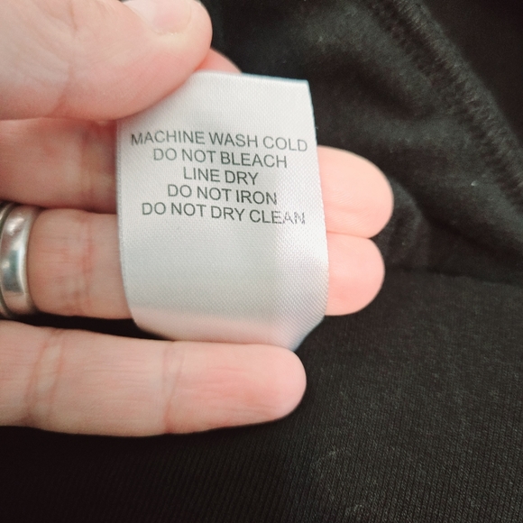 Dance & Marvel Black Faux Leather Drawstring Waist Joggers Pants - Picture 10 of 10